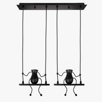 Lampe Suspension Art Décor Moderne 1/3 Tête