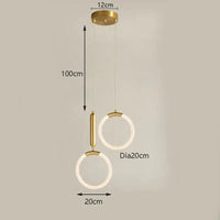 Suspension lampe Nordique Créatif LED 360° - Lumière Art Luxe | Marco Lucetti 1 tuo po / Translucent cable / Cold White