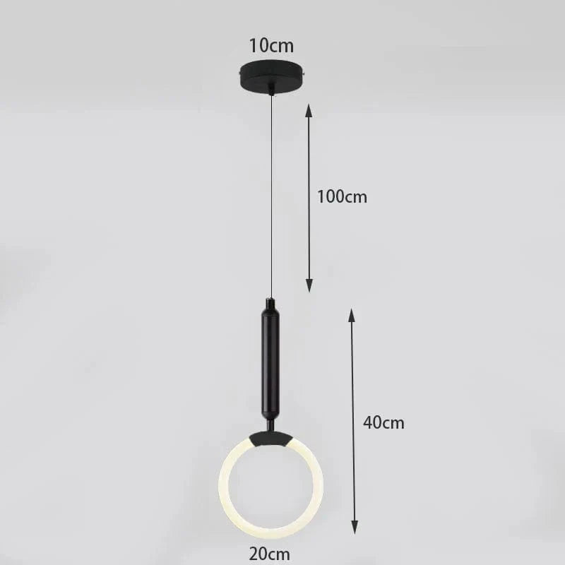 Suspension lampe Nordique Créatif LED 360° - Lumière Art Luxe | Marco Lucetti B style Black / Translucent cable / Cold White