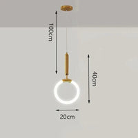 Suspension lampe Nordique Créatif LED 360° - Lumière Art Luxe | Marco Lucetti Style B / Câble translucide / Blanc froid