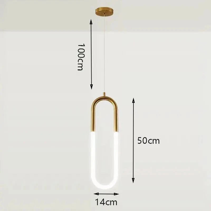 Suspension lampe Nordique Créatif LED 360° - Lumière Art Luxe | Marco Lucetti Style D / Câble translucide / Blanc froid