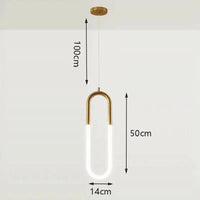 Suspension lampe Nordique Créatif LED 360° - Lumière Art Luxe | Marco Lucetti Style D / Câble translucide / Blanc froid