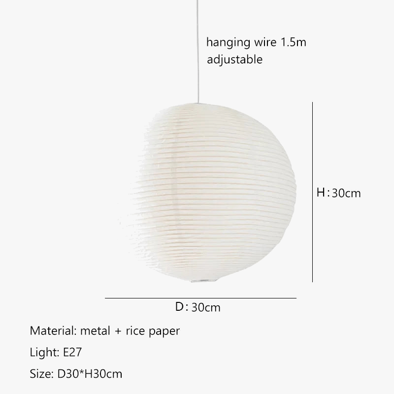 Suspension Lanterne chinoise ronde en papier boule | Marco Lucetti