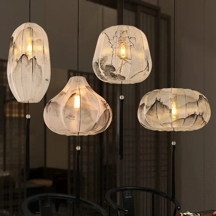 Suspension Lanternes Chinoises en Tissu pour Ambiance Intérieure | Marco Lucetti
