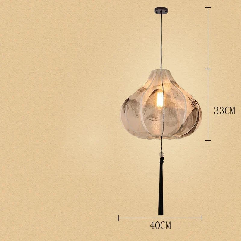 Suspension Lanternes Chinoises en Tissu pour Ambiance Intérieure | Marco Lucetti A 40X33CM