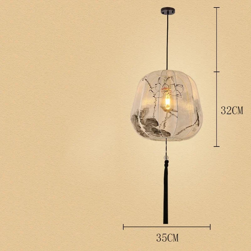 Suspension Lanternes Chinoises en Tissu pour Ambiance Intérieure | Marco Lucetti B 35X32CM