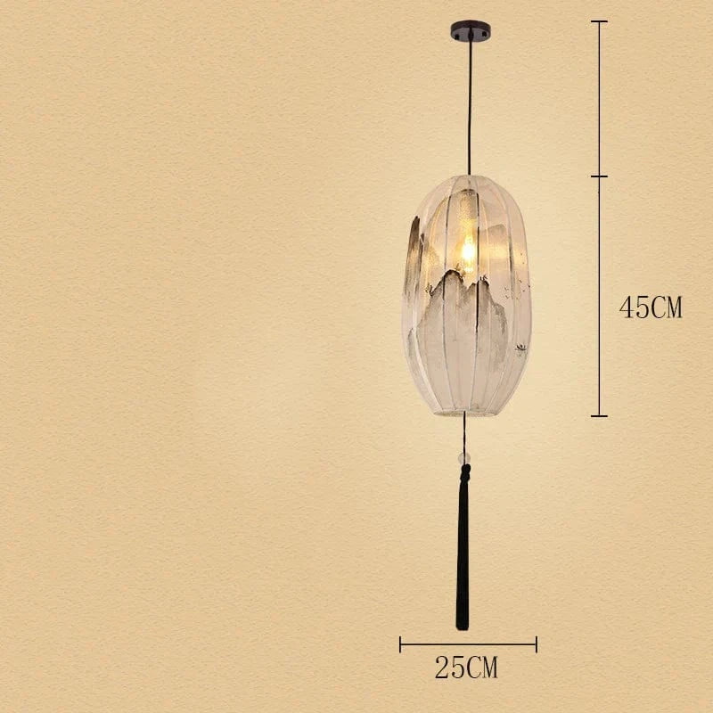 Suspension Lanternes Chinoises en Tissu pour Ambiance Intérieure | Marco Lucetti C25X45CM