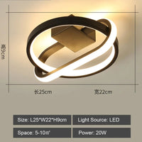 Suspension LED Ambiance-Tech | Marco Lucetti Modèle A Noir / Blanc chaud