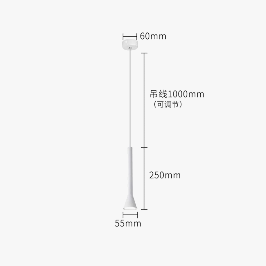 Suspension LED Art Créatif - Long Tube Lumineux | Marco Lucetti