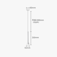 Suspension LED Art Créatif - Long Tube Lumineux | Marco Lucetti
