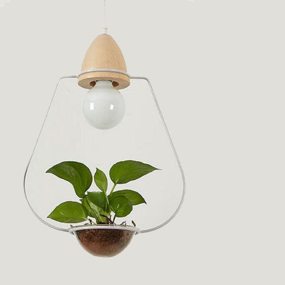 Suspension LED Art Déco avec Plantes - Mira Green | Marco Lucetti A - Blanc