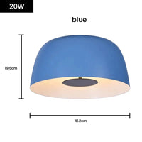 Suspension LED Art Déco Design Scandinave | Marco Lucetti H20 Bleu / Blanc chaud