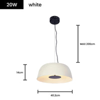 Suspension LED Art Déco Design Scandinave | Marco Lucetti Suspension H14 Blanche / Blanc chaud