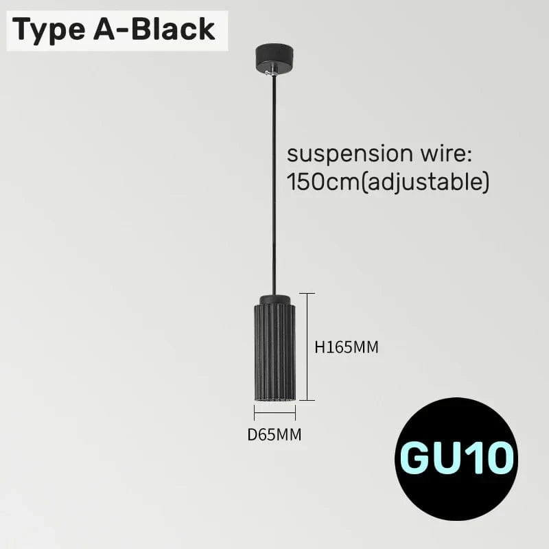 Suspension LED Art Moderne Colorée | Marco Lucetti A noir