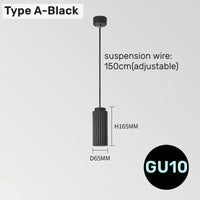 Suspension LED Art Moderne Colorée | Marco Lucetti A noir