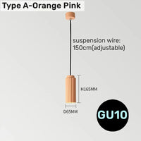 Suspension LED Art Moderne Colorée | Marco Lucetti A rose orangé