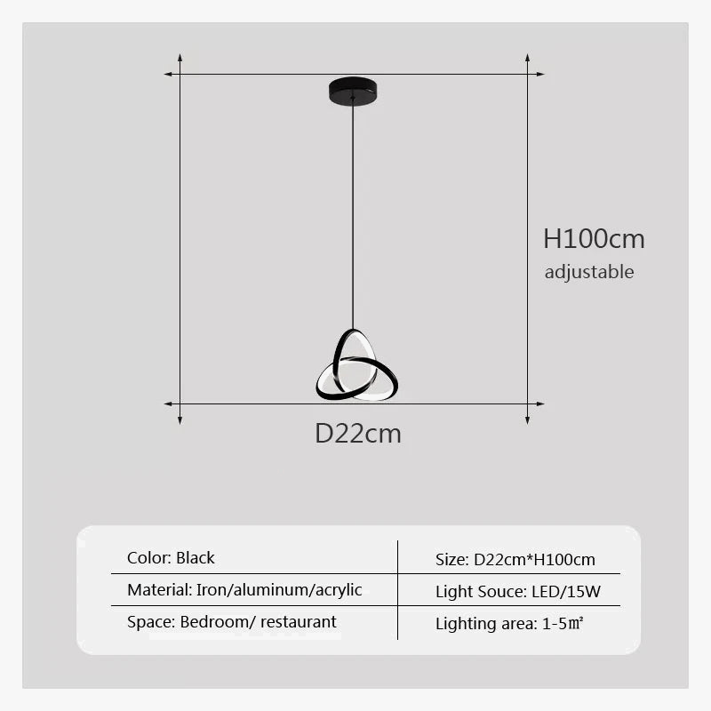 Suspension LED au design minimaliste contemporain | Marco Lucetti