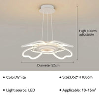 Suspension LED au design moderne - Éclairage innovant | Marco Lucetti Blanc E 52CM / Blanc chaud (pas de RC)