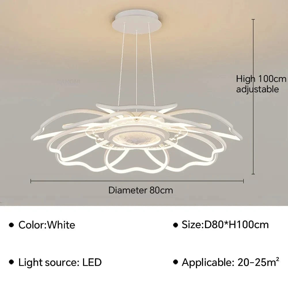 Suspension LED au design moderne - Éclairage innovant | Marco Lucetti Blanc E 80CM / Blanc chaud (pas de RC)