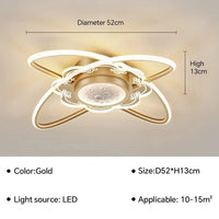 Suspension LED au design moderne - Éclairage innovant | Marco Lucetti Or A 52CM / Blanc chaud (pas de RC)