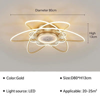 Suspension LED au design moderne - Éclairage innovant | Marco Lucetti Or A 80CM / Blanc chaud (pas de RC)