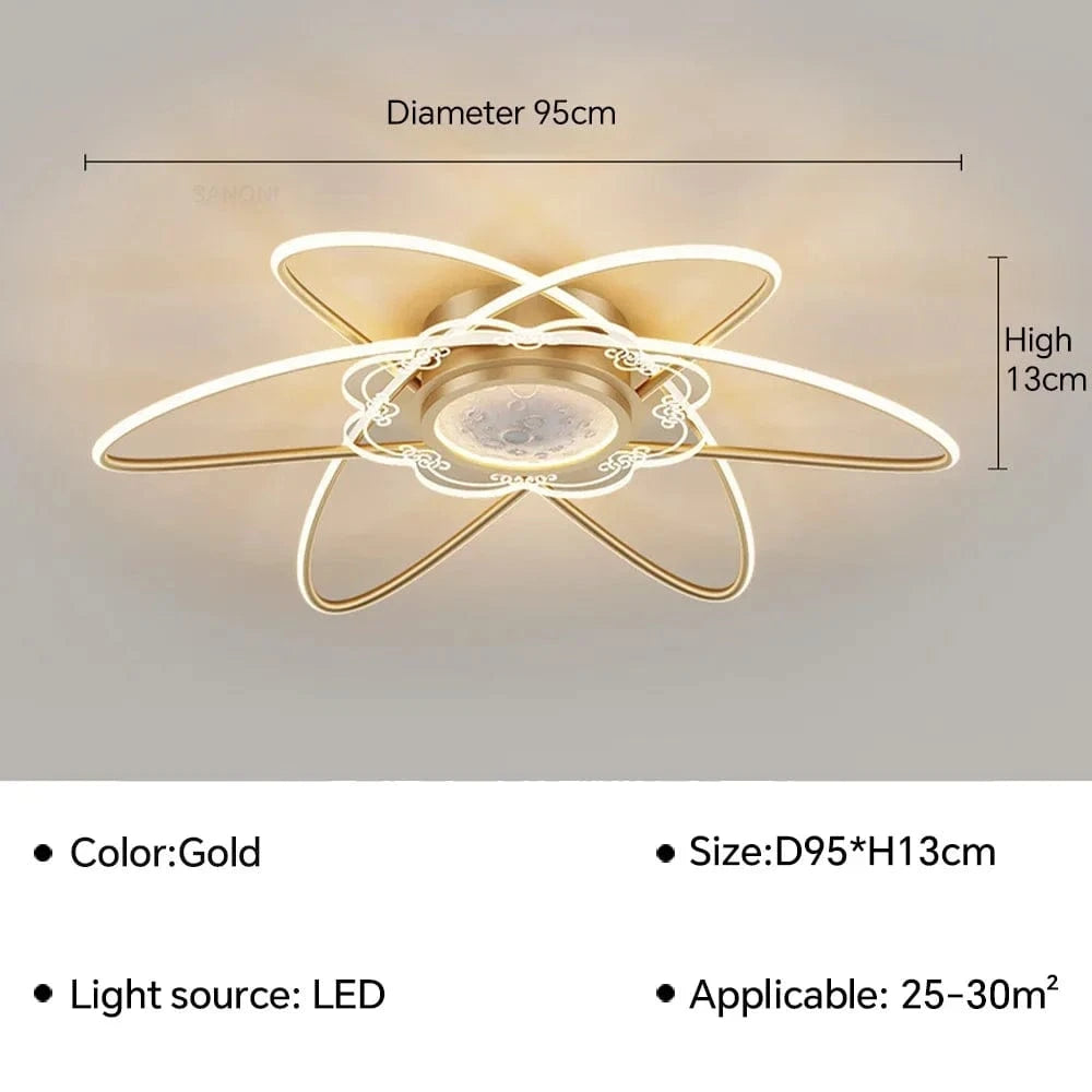 Suspension LED au design moderne - Éclairage innovant | Marco Lucetti Or A 95CM / Blanc chaud (pas de RC)