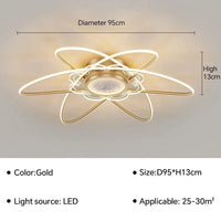 Suspension LED au design moderne - Éclairage innovant | Marco Lucetti Or A 95CM / Blanc chaud (pas de RC)