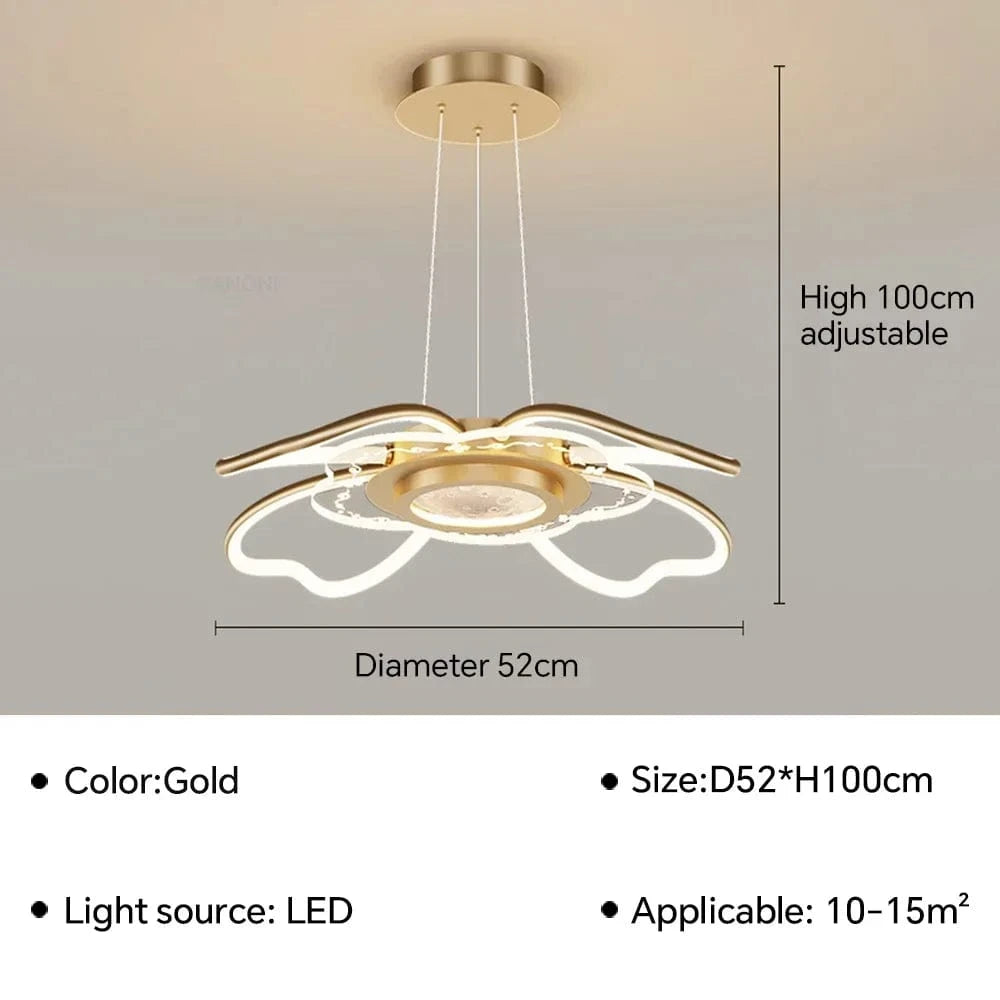 Suspension LED au design moderne - Éclairage innovant | Marco Lucetti Or E 52CM / Blanc chaud (pas de RC)