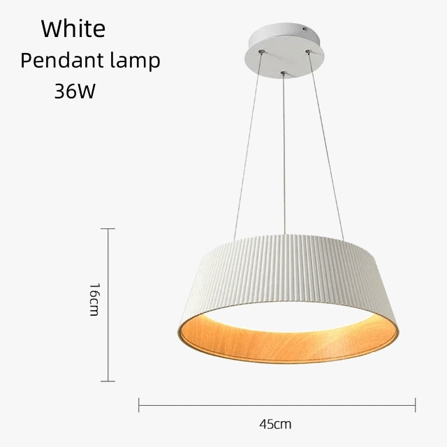 Suspension LED au plafond en Bois Naturel | Marco Lucetti