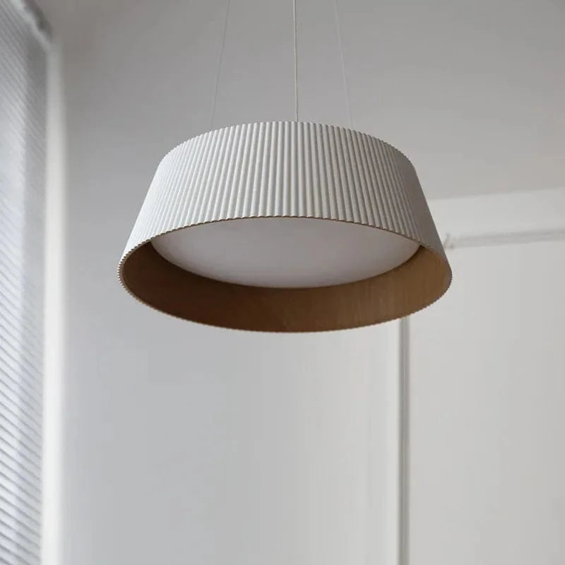Suspension LED au plafond en Bois Naturel | Marco Lucetti