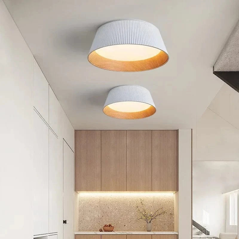 Suspension LED au plafond en Bois Naturel | Marco Lucetti