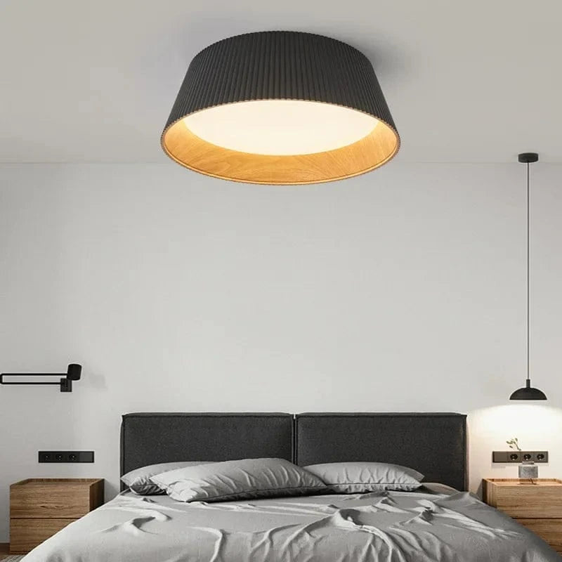 Suspension LED au plafond en Bois Naturel | Marco Lucetti