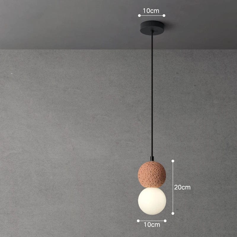 Suspension LED Ballsy Cement - Style Nordique Moderne | Marco Lucetti