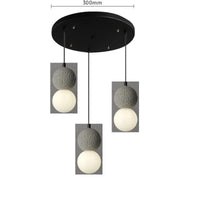Suspension LED Ballsy Cement - Style Nordique Moderne | Marco Lucetti Lampe suspendue 5 / 4W (MAX100W)
