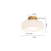 Suspension LED Bauhaus en verre et métal doré. | Marco Lucetti Blanc 3