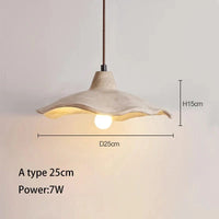 Suspension LED Beton Ciment Design Loft Bar Restaurant Artiste Éclairage | Marco Lucetti A type 25cm / 6000K