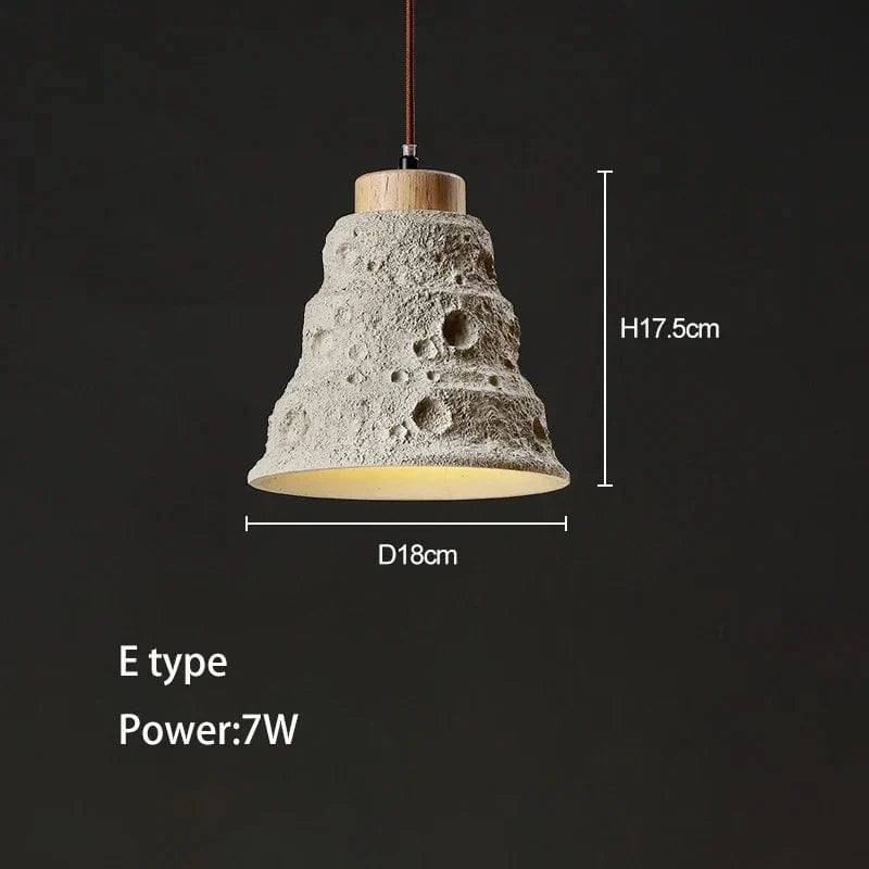 Suspension LED Beton Ciment Design Loft Bar Restaurant Artiste Éclairage | Marco Lucetti Type E / 6000K