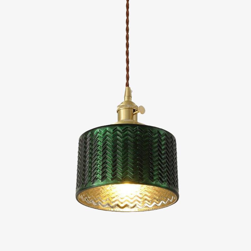 Suspension LED Dena - Édition Vert Doré