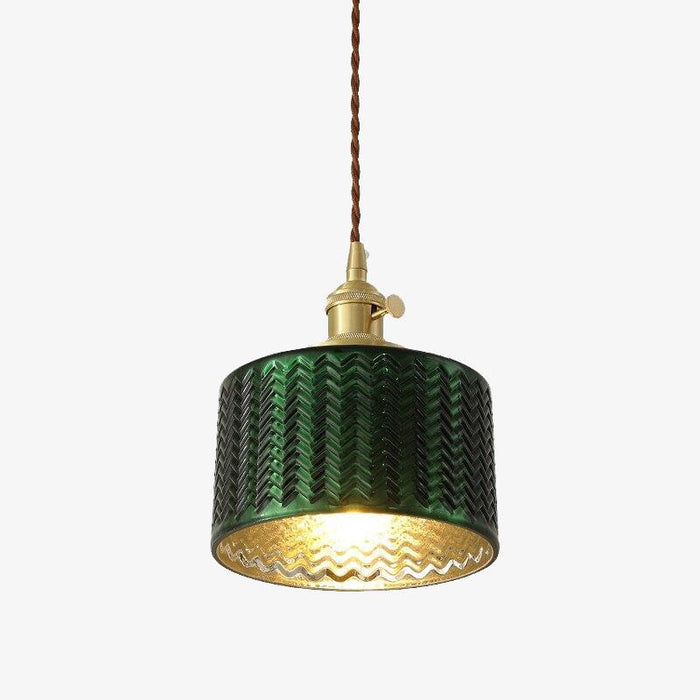 Suspension LED Dena - Édition Vert Doré