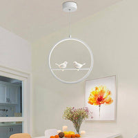 Suspension LED Birdy Circle - Noir ou Blanc | Marco Lucetti