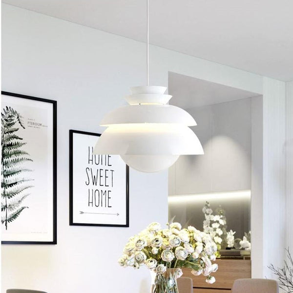 Suspension LED blanche en forme de fleur - Design danois | Marco Lucetti
