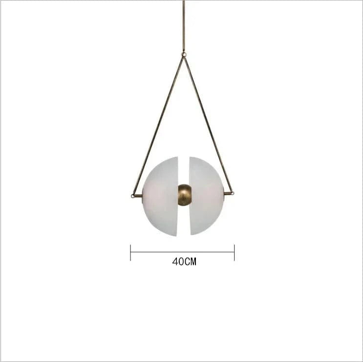Suspension LED Blanche en Verre Lait | Marco Lucetti Blanc froid