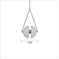 Suspension LED Blanche en Verre Lait | Marco Lucetti Blanc froid