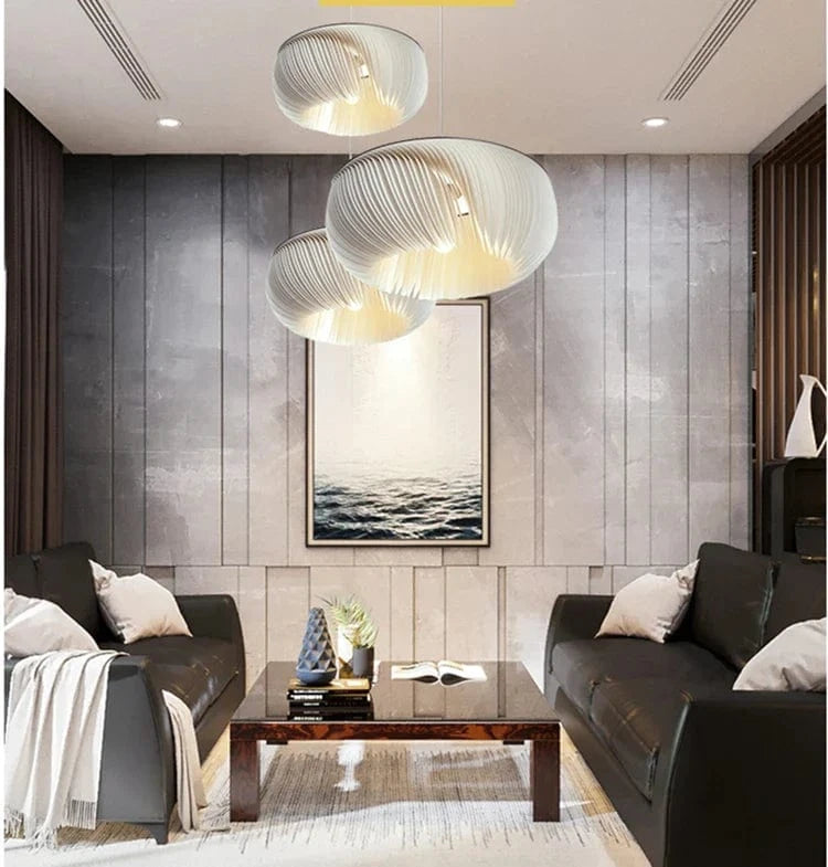 Suspension LED blanche  faite main pour un éclairage intérieur moderne et tendance | Marco Lucetti