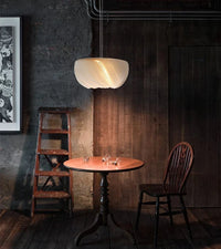 Suspension LED blanche  faite main pour un éclairage intérieur moderne et tendance | Marco Lucetti D80cm / Chine