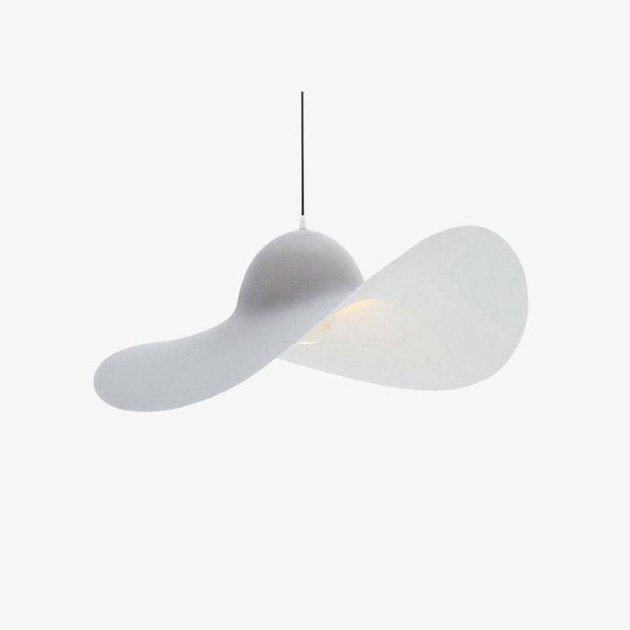 Suspension LED blanche ondulée HatWave | Marco Lucetti