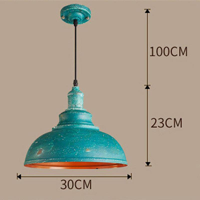 Suspension LED Bleue Rétro Rustique | Marco Lucetti LED