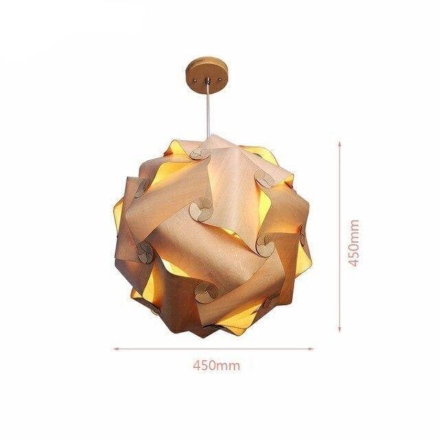 Suspension LED bois japonaise | Marco Lucetti