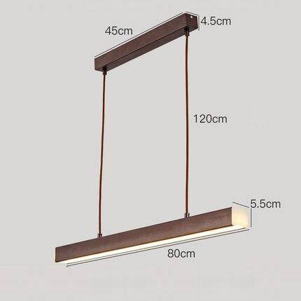 Suspension LED Bois Naturel | Marco Lucetti 80cm