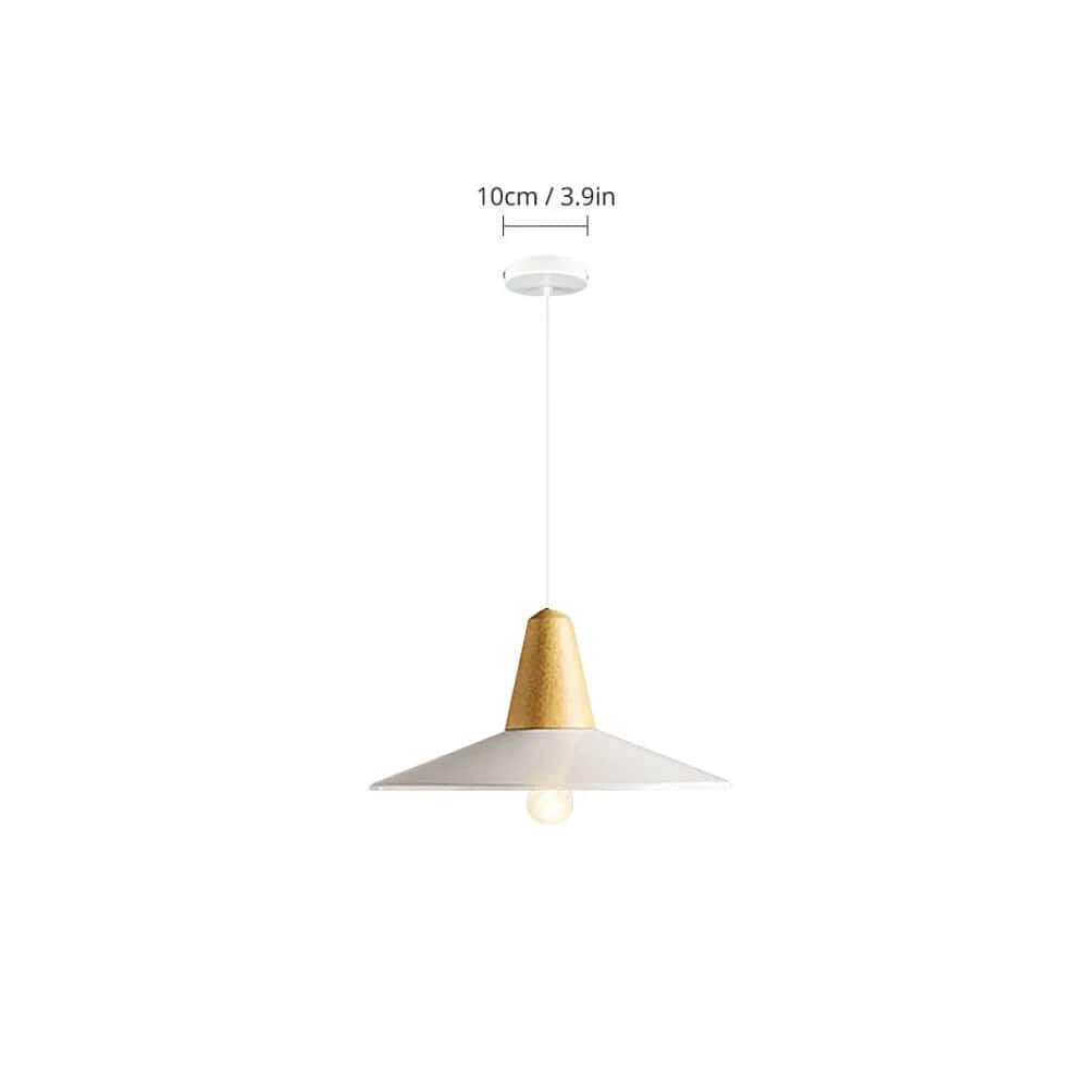 Suspension LED Bois Naturel | Marco Lucetti Blanc 36 cm